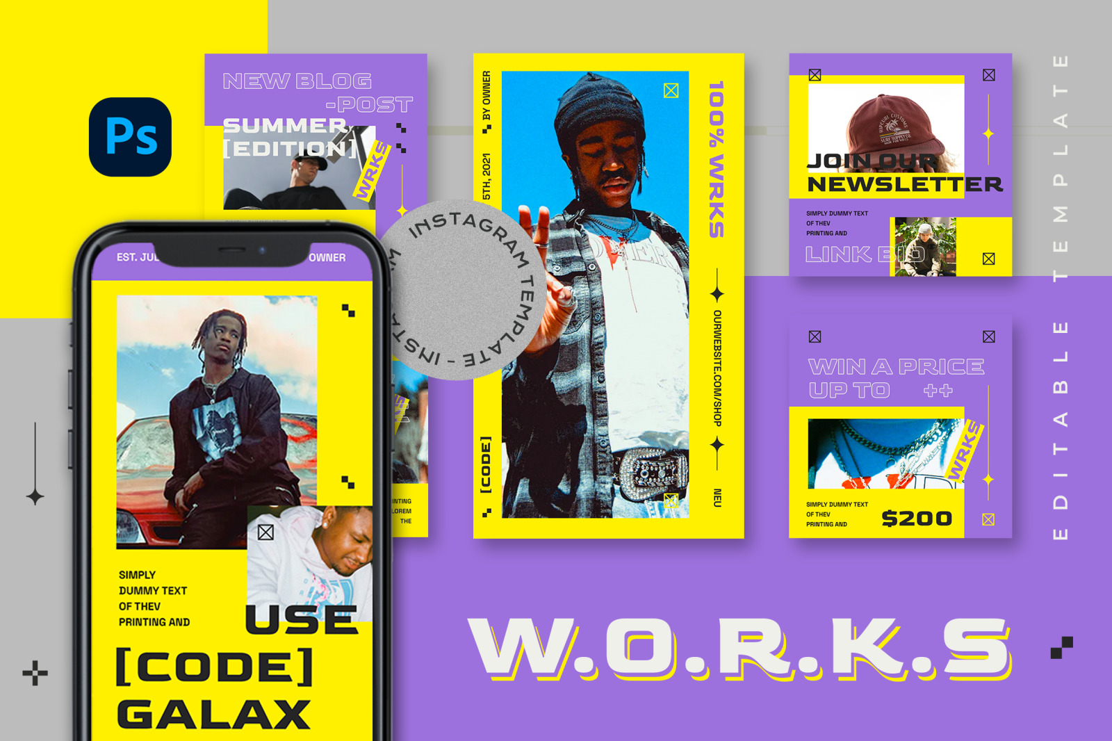 Works Instagram Template Works Instagram Template