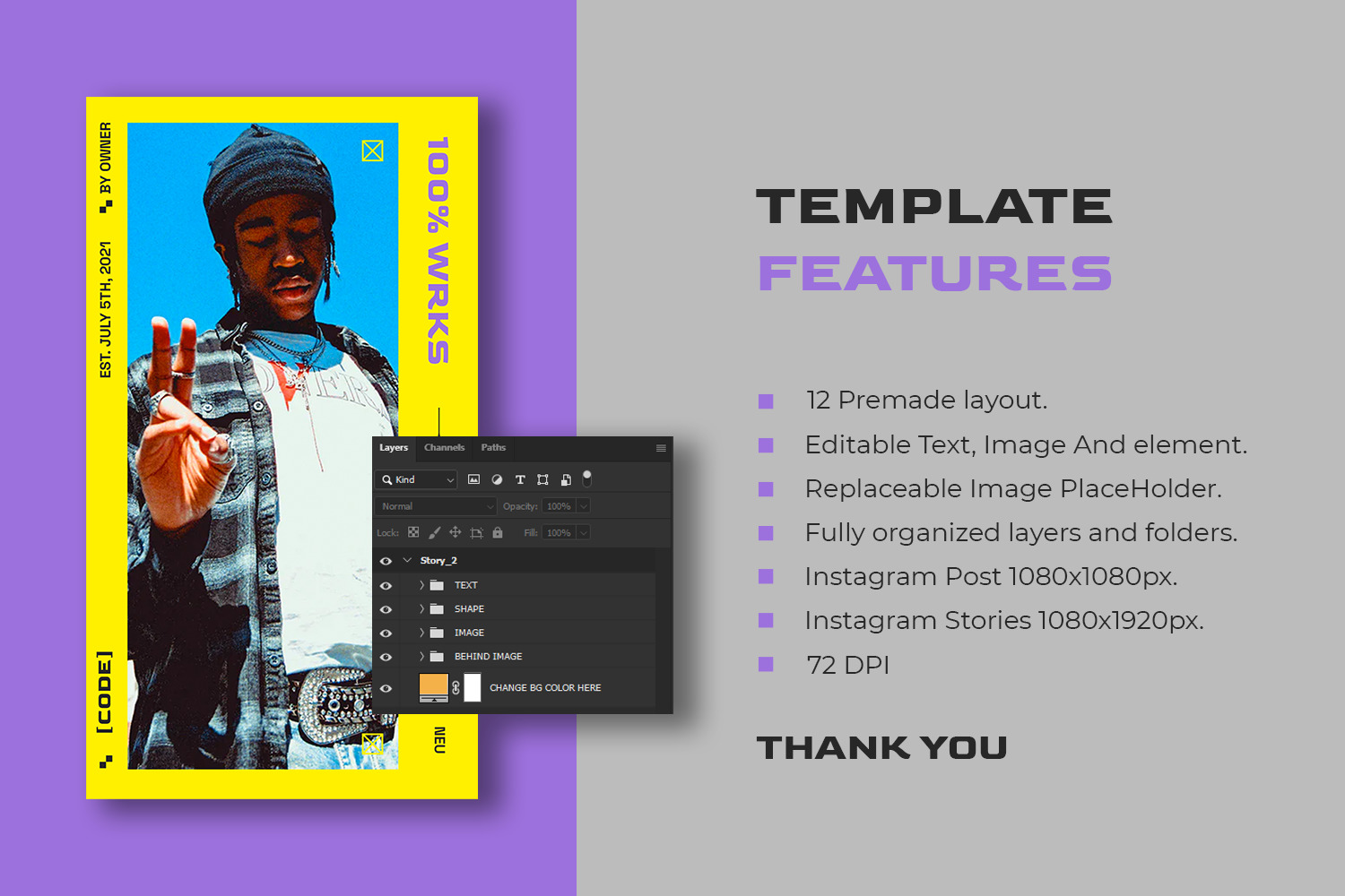 Works Instagram Template Works Instagram Template