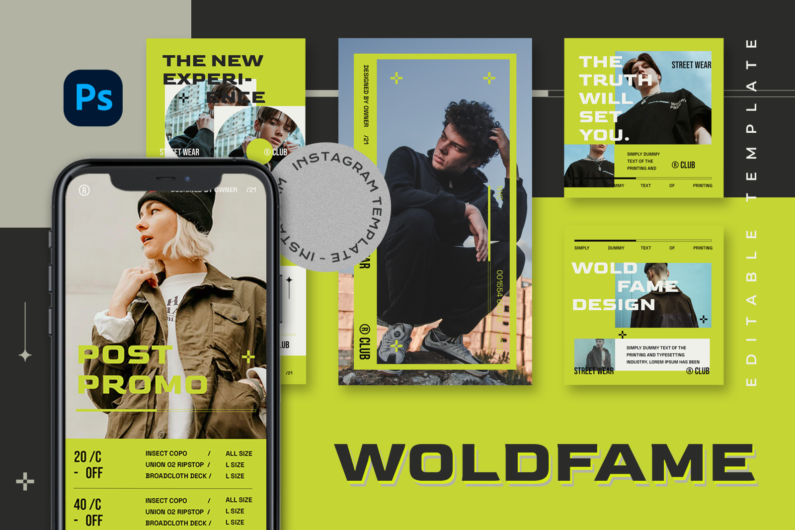 Woldfame Instagram Template Woldfame Instagram Template