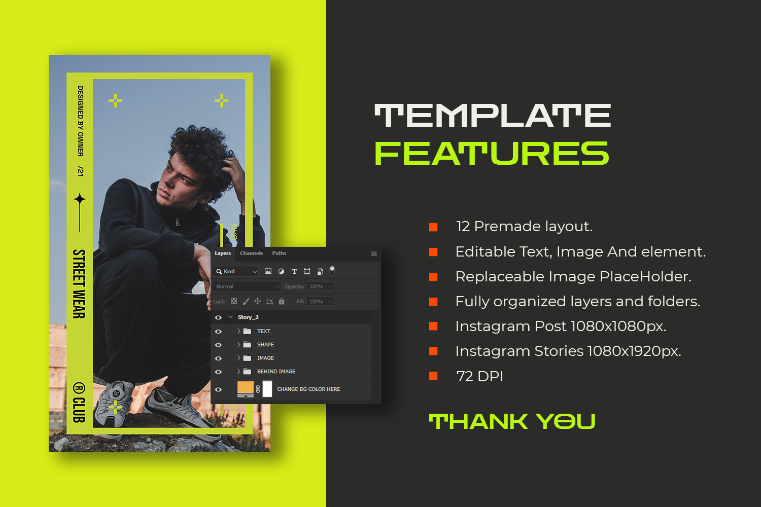 Woldfame Instagram Template