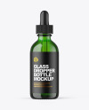 Green Glass Dropper Bottle Mockup Green Glass Dropper Bottle Mockup