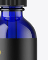Blue Glass Dropper Bottle Mockup