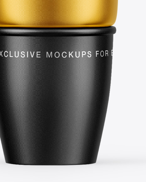 Matte Metallic Cosmetic Tube Mockup