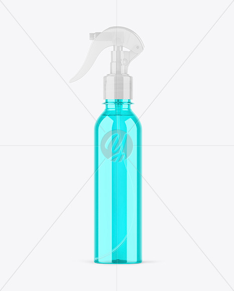 Colored Spray Bottle Mockup