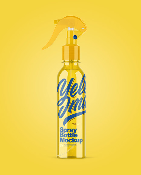 Colored Spray Bottle Mockup