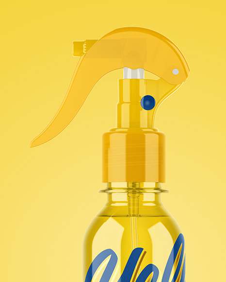 Colored Spray Bottle Mockup