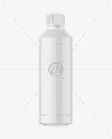 Glossy Plastic Bottle Mockup