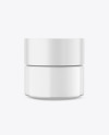 Clear Glass Cosmetic Jar Mockup