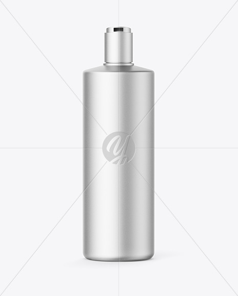 Metallic Matte Shampoo Bottle Mockup