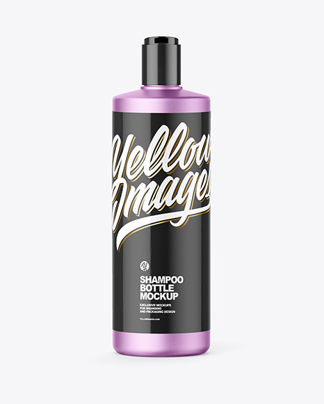 Metallic Matte Shampoo Bottle Mockup