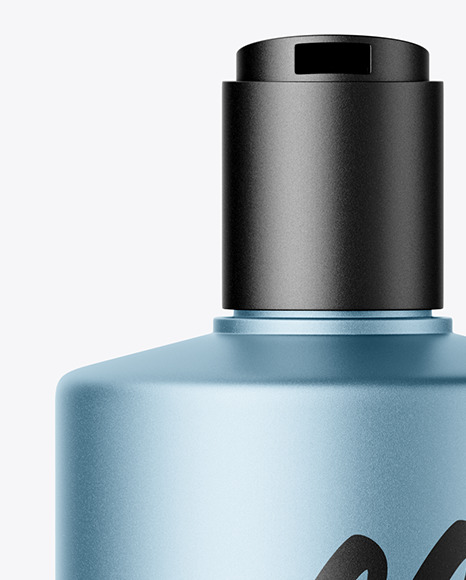 Metallic Matte Shampoo Bottle Mockup