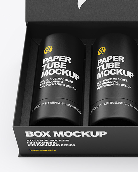 Three Tubes in a Box Mockup