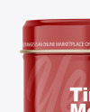 Glossy Tin Can Mockup