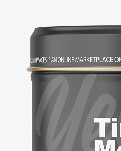 Matte Tin Can Mockup