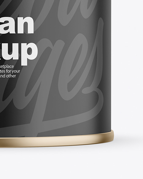 Matte Tin Can Mockup