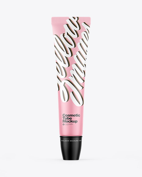 Matte Cosmetic Tube Mockup