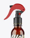 Amber Spray Bottle Mockup