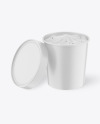 Matte Ice Cream Cup Mockup