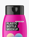 Matte Plastic Shampoo Bottle Mockup