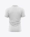 Men's Polo T-Shirt Mockup - Back View