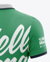 Men's Polo T-Shirt Mockup - Back View