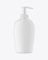 Matte Bottle with Pump Mockup Matte Bottle with Pump Mockup