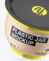 Metallic Plastic Jar Mockup