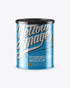 Metallic Powder Can Mockup Metallic Powder Can Mockup