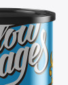 Metallic Powder Can Mockup Metallic Powder Can Mockup