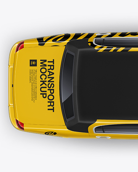 Lincoln Town Car Limousine Mockup - Top View Lincoln Town Car Limousine Mockup - Top View