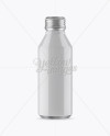 Glossy Drink Bottle With Metal Cap Mockup