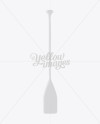 Glossy Medium Canoe Paddle Mockup - Front View