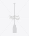 Glossy Medium Canoe Paddle Mockup - Front View