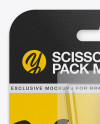 Scissors Blister Pack Mockup - Front View