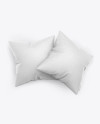 Two Square Pillows Mockup