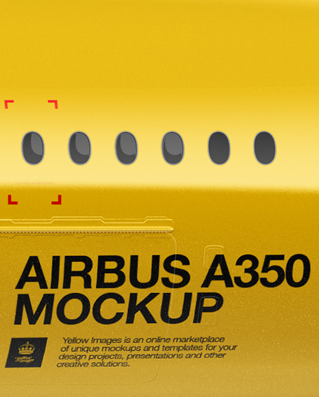 Airbus A 350-900 Mockup - Side View