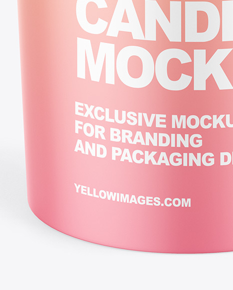 Matte Candle Mockup