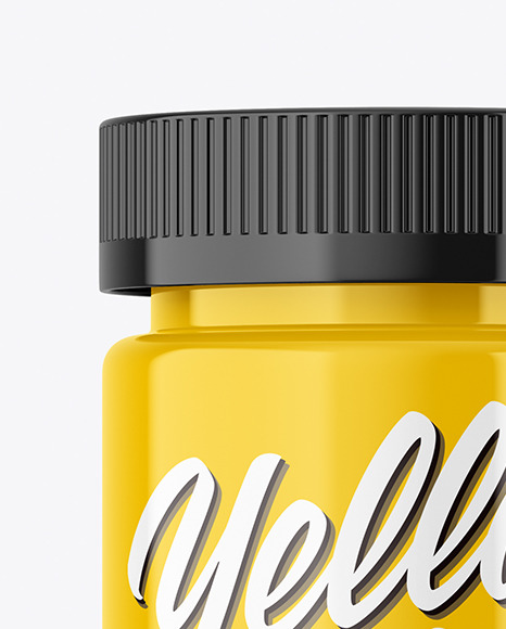 Glossy Bottle Mockup