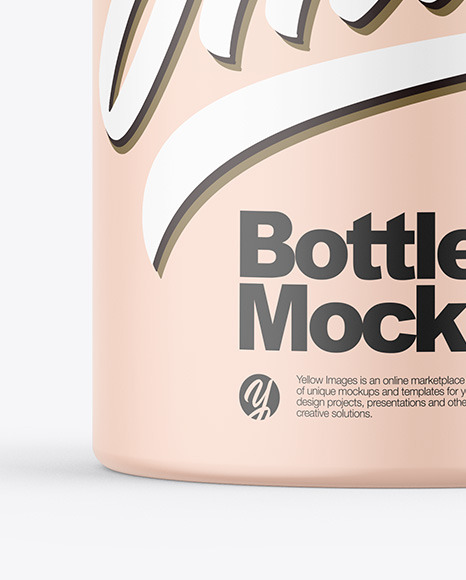 Matte Sport Bottle Mockup