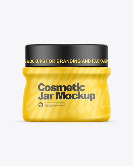 Matte Cosmetic Jar Mockup