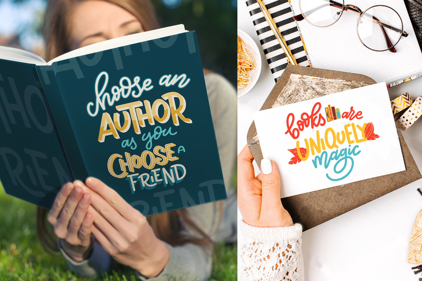 Lettering Quotes about Books