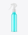 Colored Frosted Spray Bottle Mockup