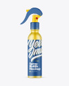 Colored Frosted Spray Bottle Mockup