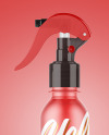 Colored Frosted Spray Bottle Mockup