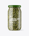 Clear Glass Jar with Capers Mockup