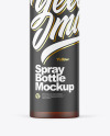 Frosted Amber Spray Bottle Mockup