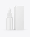 Matte Plastic Bottle & Box Mockup