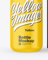 Matte Plastic Bottle &amp; Box Mockup