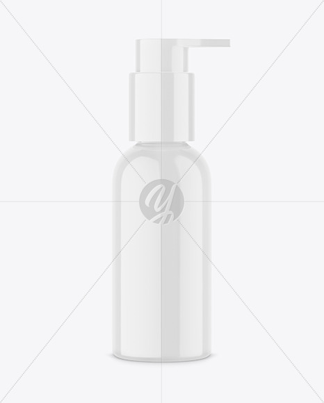 Glossy Pump Bottle Mockup