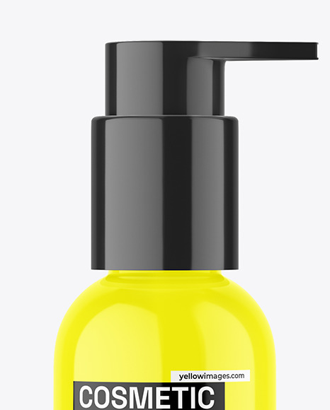 Glossy Pump Bottle Mockup